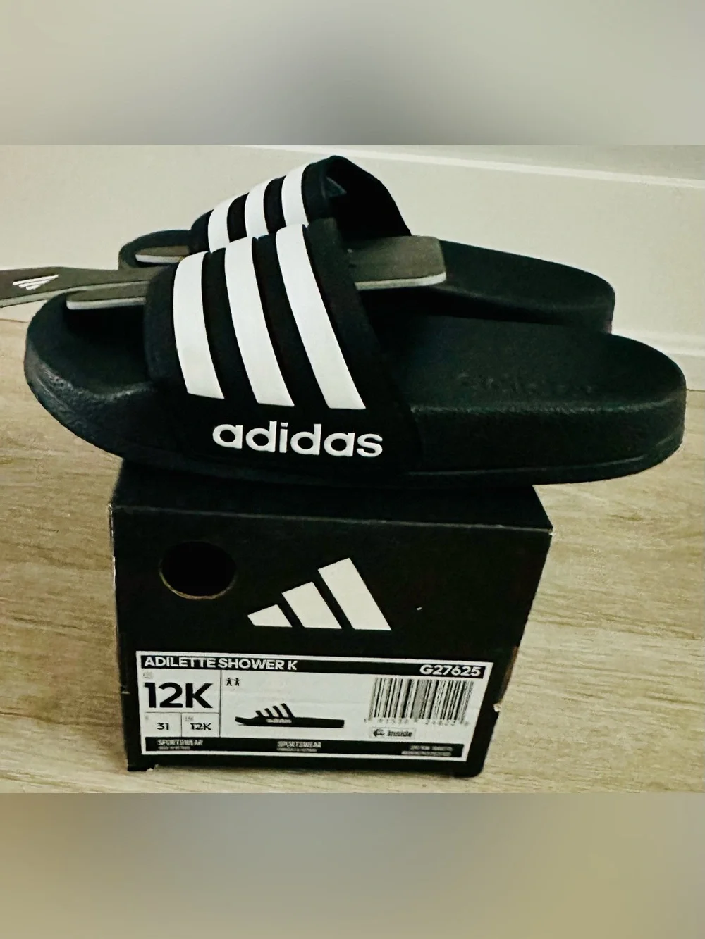 ADIDAS Shower/Swim Slides, Walker/Toddler Size 12
